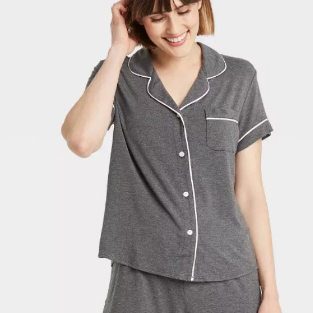 Stars Above Gray Pajama Shorts